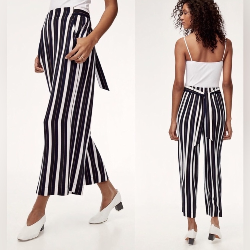 Wilfred Stripe Faun Wide Leg Pant Women’s